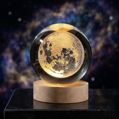 3D Galaxy Crystal Ball Lamp