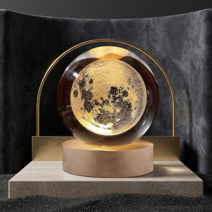 3D Galaxy Crystal Ball Lamp