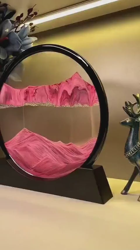 3D Moving Sand Art Lamp With Stand